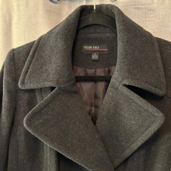 Jason Kole Size S Women’s Wool Blend Peacoat. Dark gray. - Picture 4 of 10